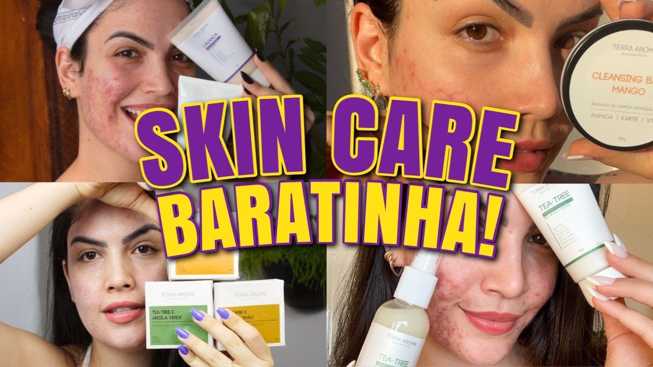 ADEUS ACNE E OLEOSIDADE COM SKINCARE BARATINHA
