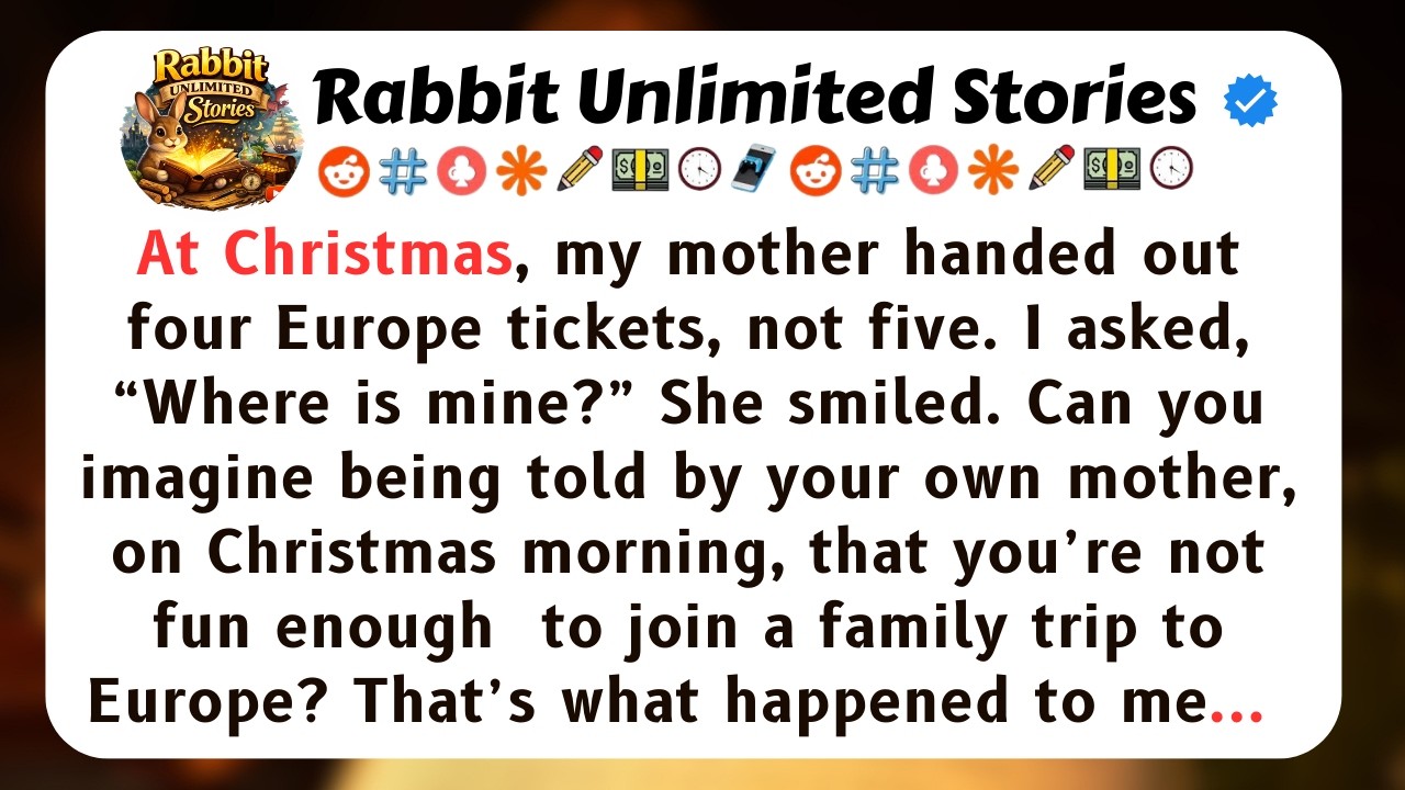 At Christmas, my mother handed out four Europe tickets...[Full Stories]