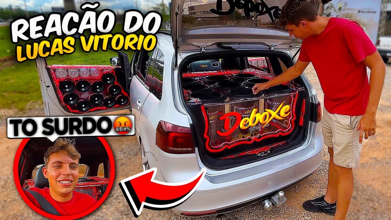 REAÇÃO DO LUCAS VITORIO ANDANDO NA SPACE DEBOXE LOTADA DE SOM 🔥