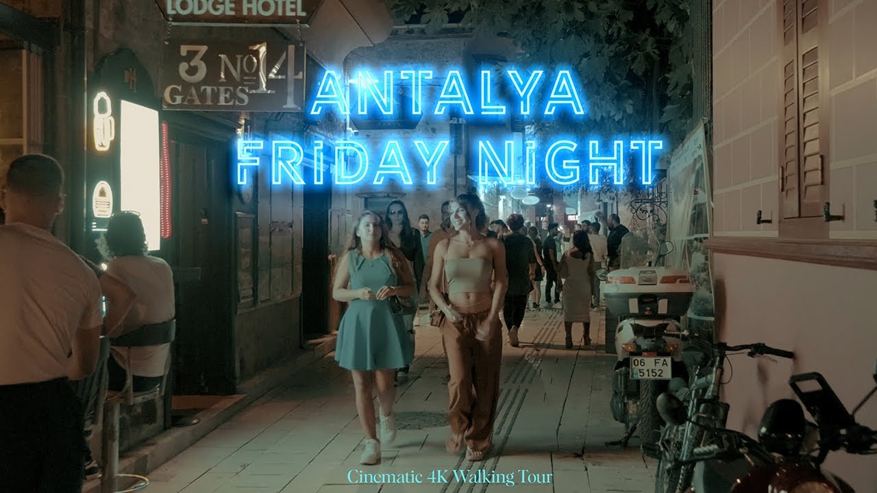 ANTALYA (Turkey) Late Night Walking Tour in Old-town | July 2024