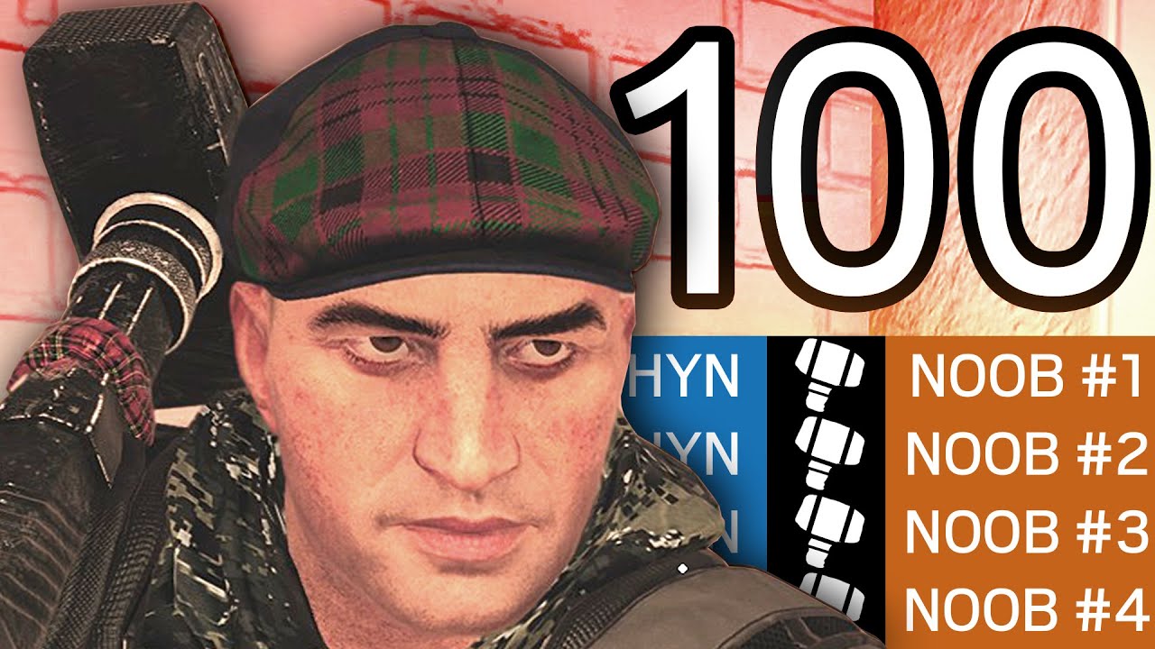 100 Sledge-Hammer Hits in 1 Video (Rainbow Six: Siege)