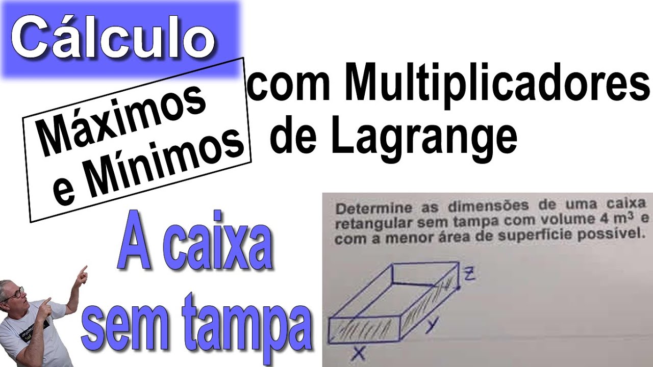 GRINGS ✌️ MÁXIMOS E MÍNIMOS COM MULTIPLICADORES DE LAGRANGE ( A CAIXA SEM TAMPA ) @OmatematicoGrings