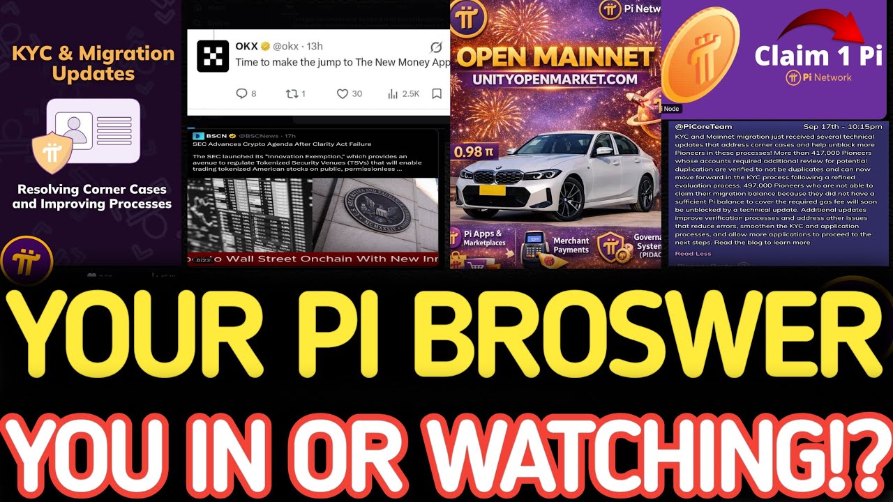 Новости Pi Network сегодня; основная команда Pi выступила, PI KYC, миграция в основную сеть Pi, о...