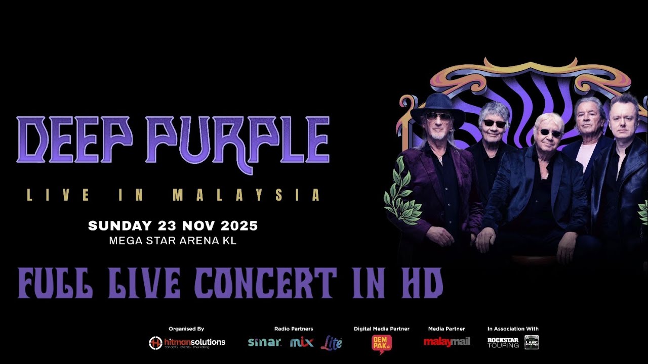 Deep Purple Live at Kuala Lumpur, Malaysia 23/11/2025 Full Live Concert in HD