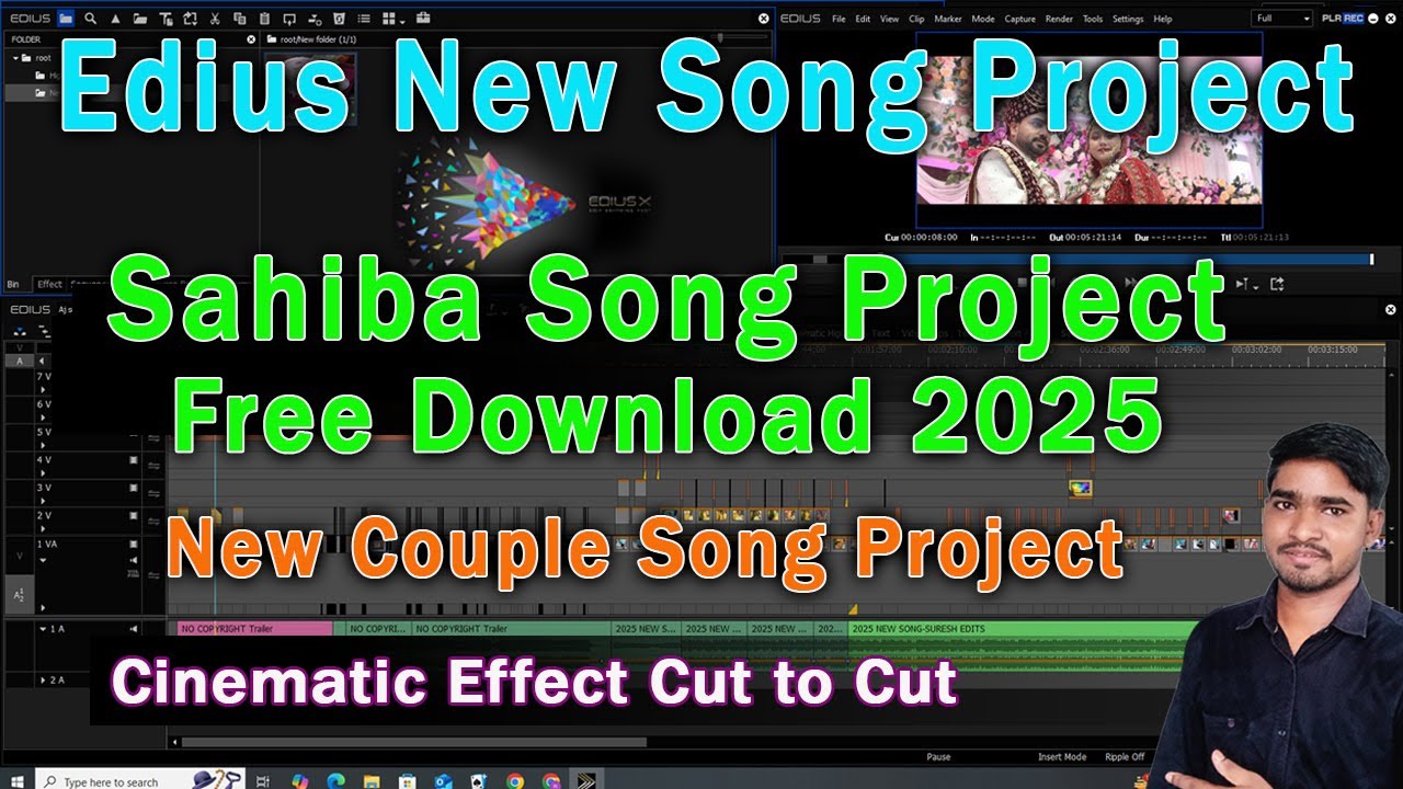 Edius New Song Project Free Download | Edius Song Project 2025 Free Download | Sahiba song
