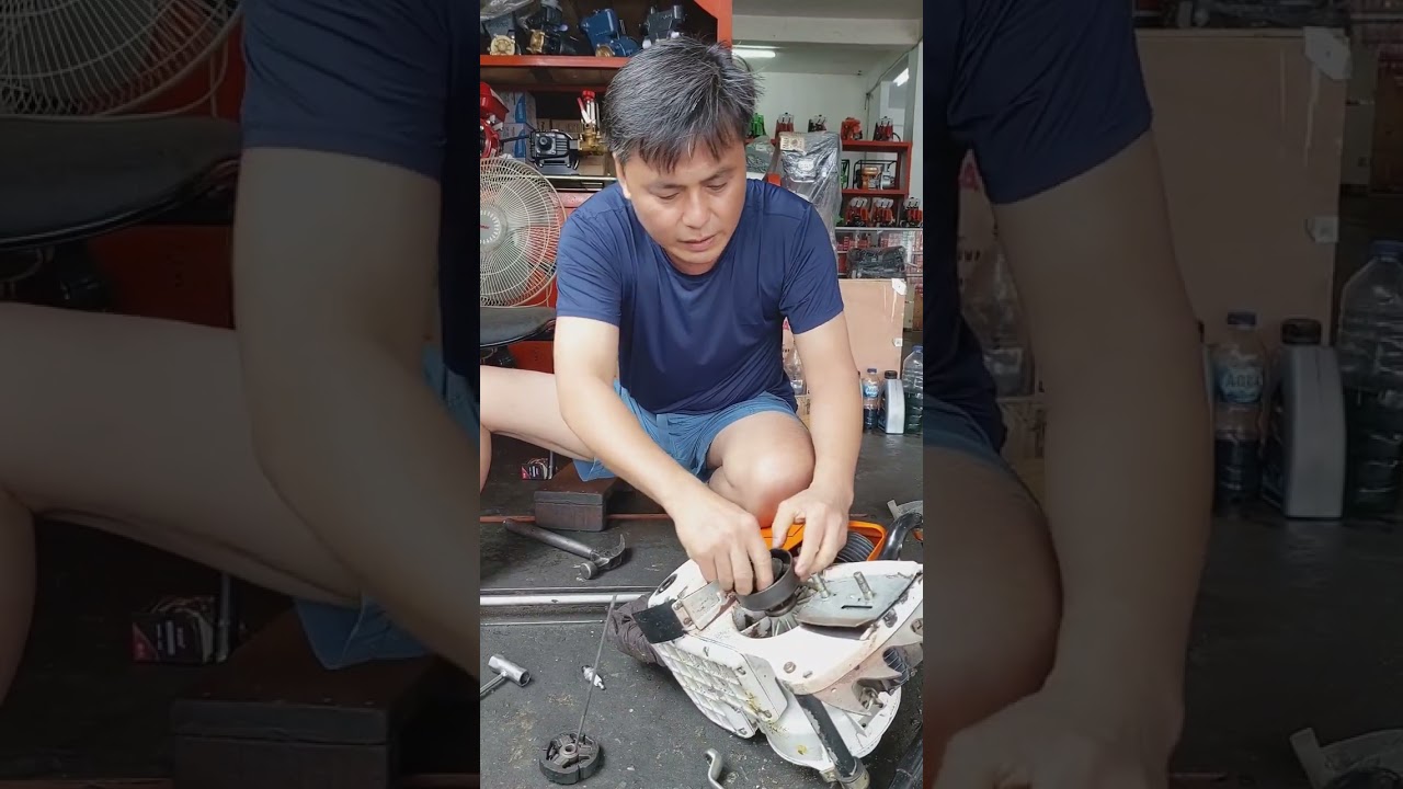 cara buka sproket sinso 070