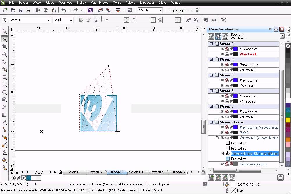 CorelDRAW X6. Nowości. Wstawianie numer&oacute;w stron
