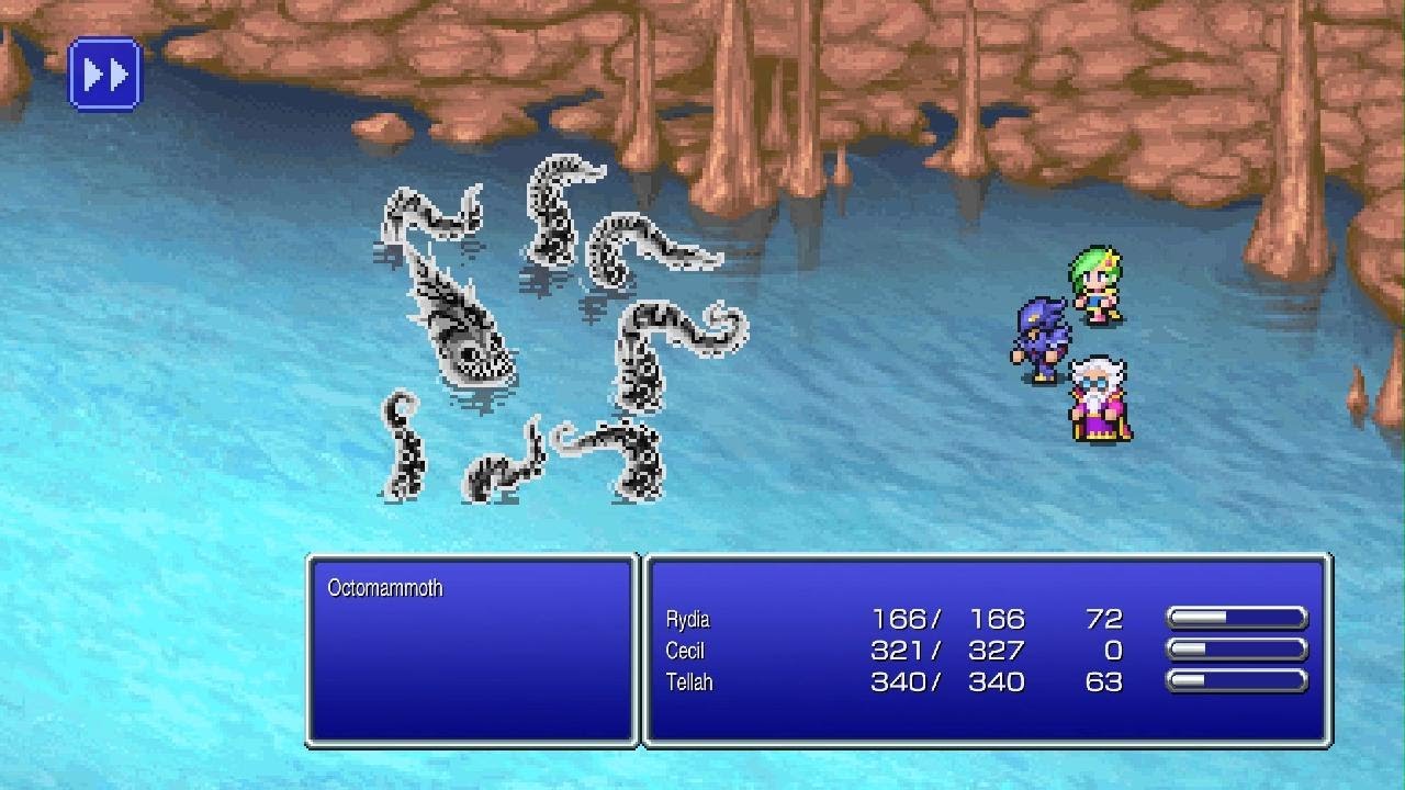 FINAL FANTASY IV Pixel Remaster Octomammoth battle