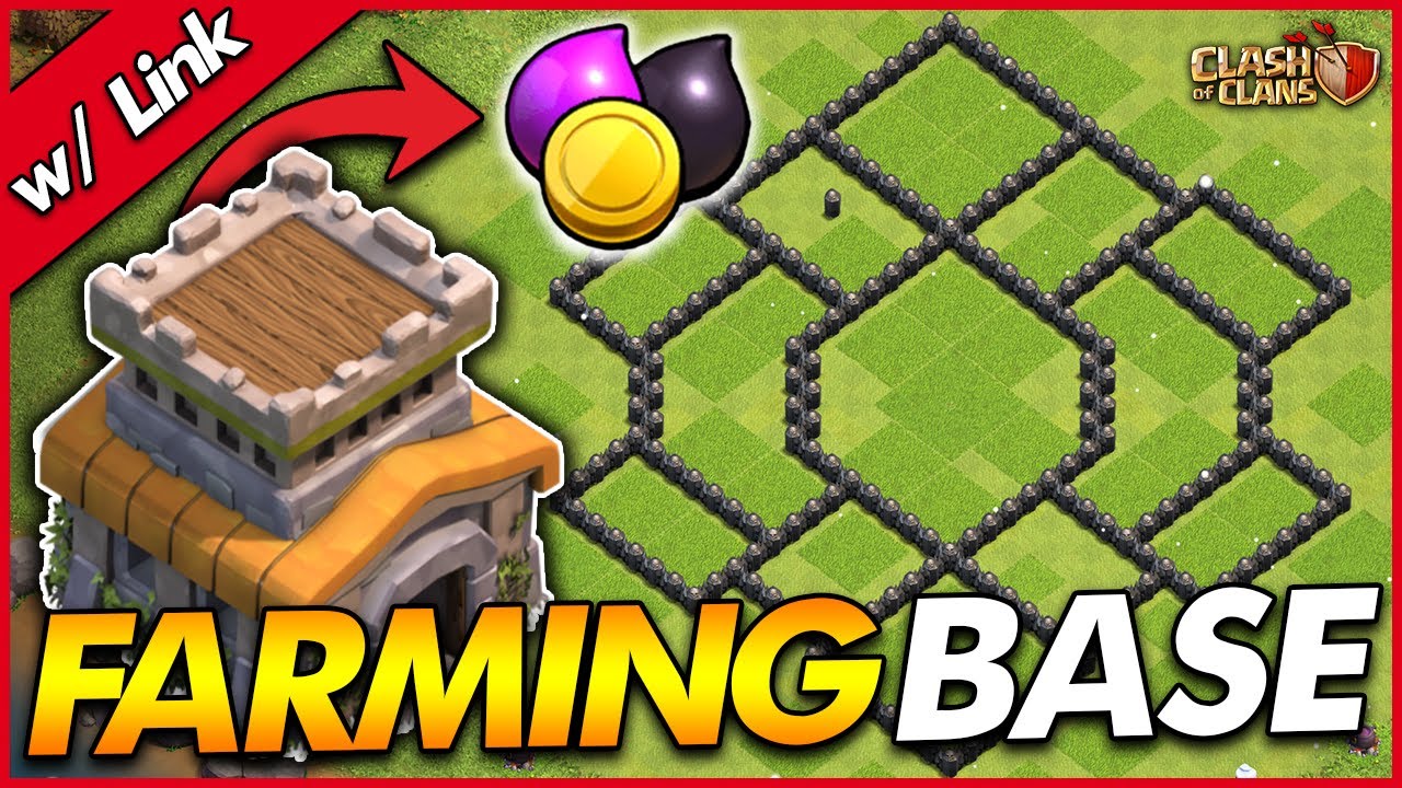 BEST TH8 BASE FOR FARMING!! | TH8 Farming Base w/ Link - Clash of Clans