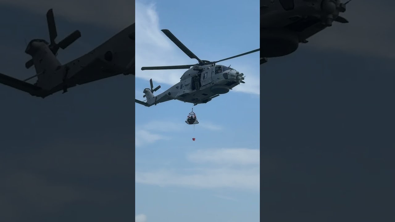 NH90 NTH SEA LION NATO Helicopter 90 Wasserrettung mit Transportkorb Marinest&uuml;tzpunkt Eckernf&ouml;rde