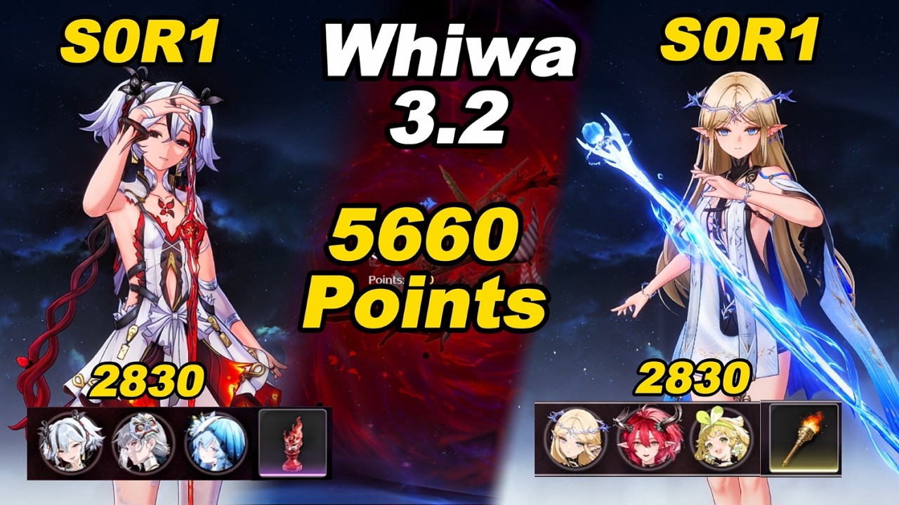 SSS Whiwa 3.2 with S0R1 Camellya and Cartethyia | Wuthering Waves