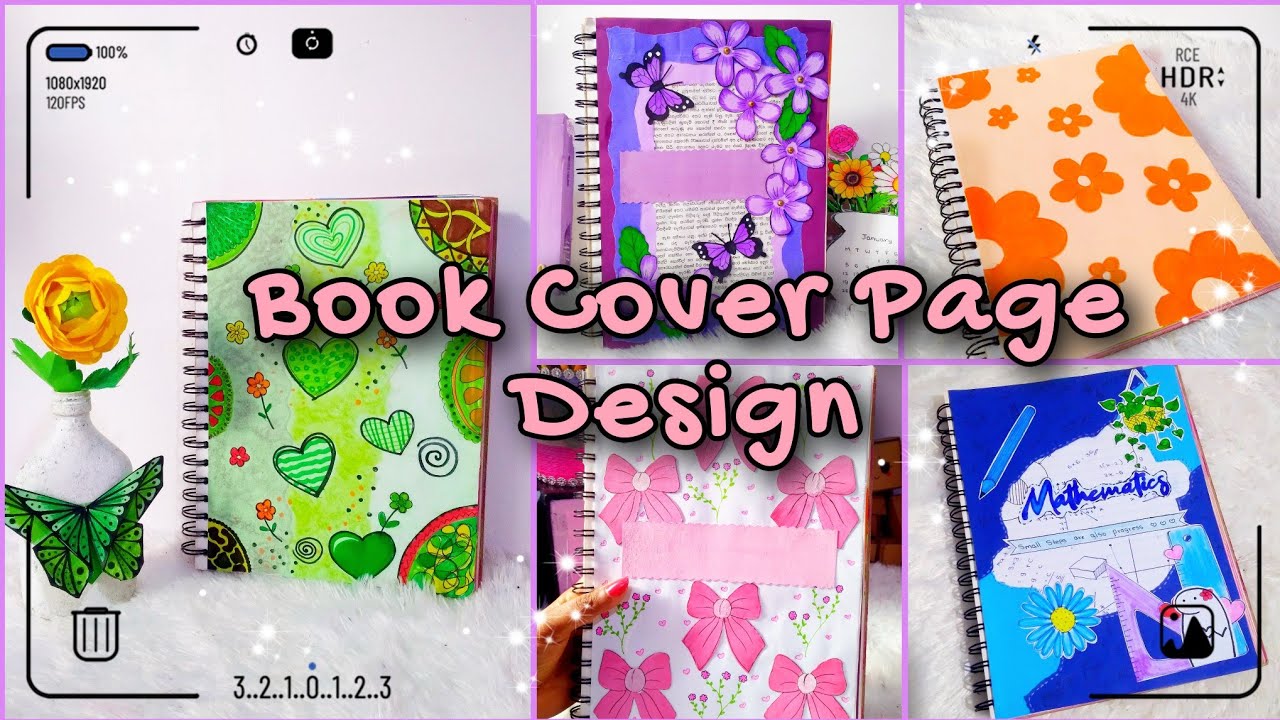 2026 පොත් ලස්සන කරන්න අලුත් Idea ටිකක් / book cover page decorations idea / nirmana / school craft 