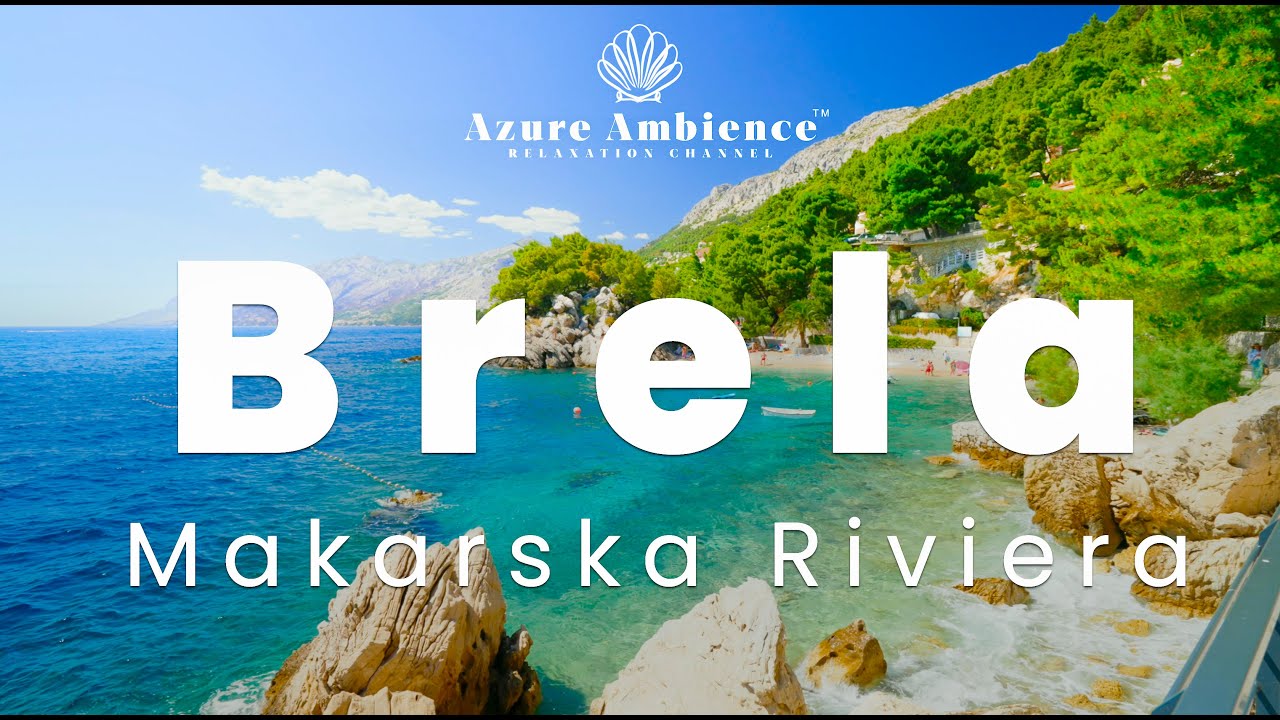 Azure Ambience Streets Walk | Exploring Brela, Croatia: Makarska Riviera