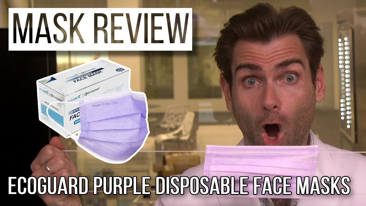 Lloyd might buy this mask - ECOGuard Purple 3ply Disposable Face Masks Review