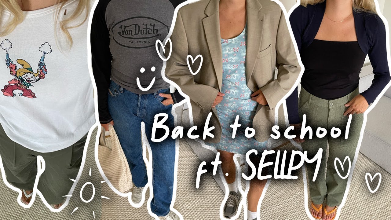 BACK TO SCHOOL/WORK ft. Sellpy | outfits til studiestart♡
