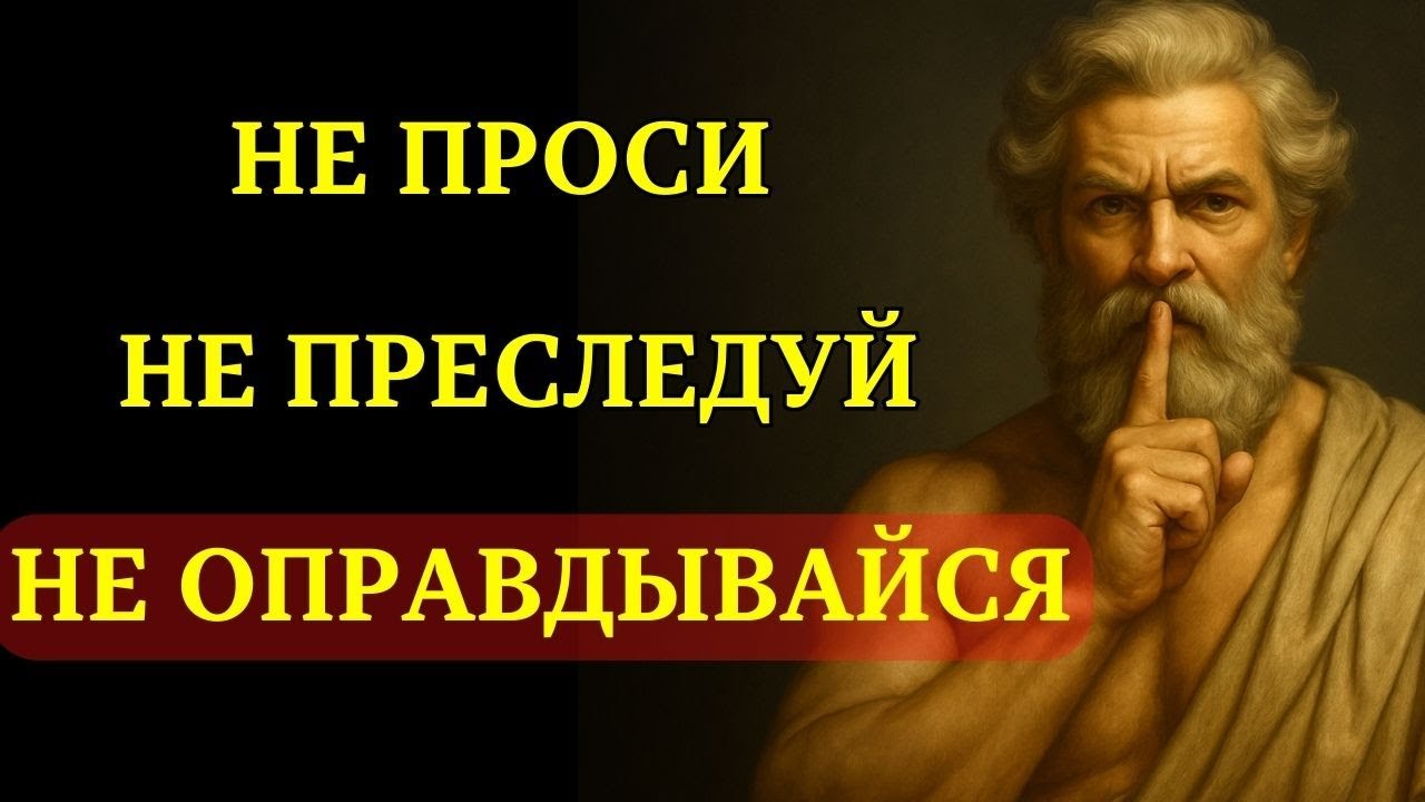 Никогда НЕ ПРЕСЛЕДУЙ, Никогда НЕ УМОЛЯЙ, Никогда НЕ ОБЪЯСНЯЙ – Молчание - ЭТО СУПЕРСИЛА | СТОИЦИЗМ