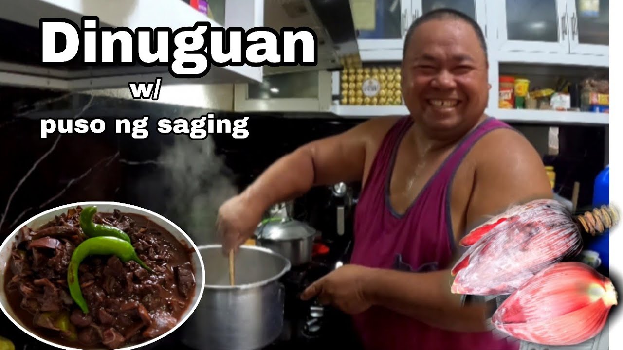Dinuguan w/ puso ng saging ala bossing Emil