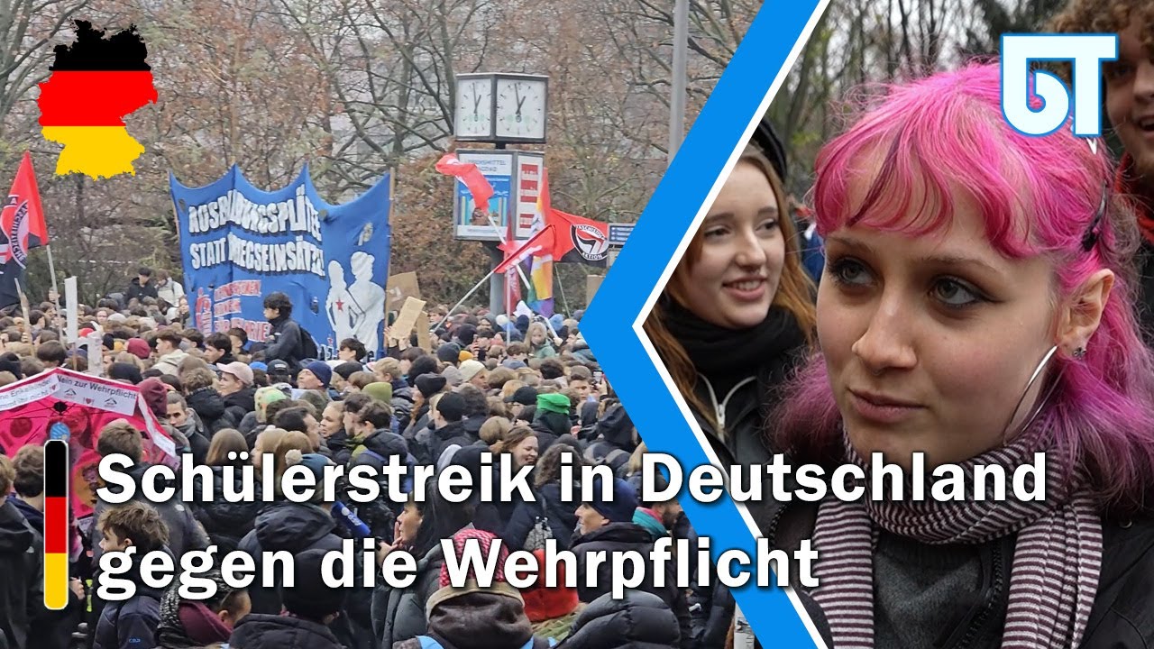 Schülerstreik in Deutschland gegen die Wehrpflicht