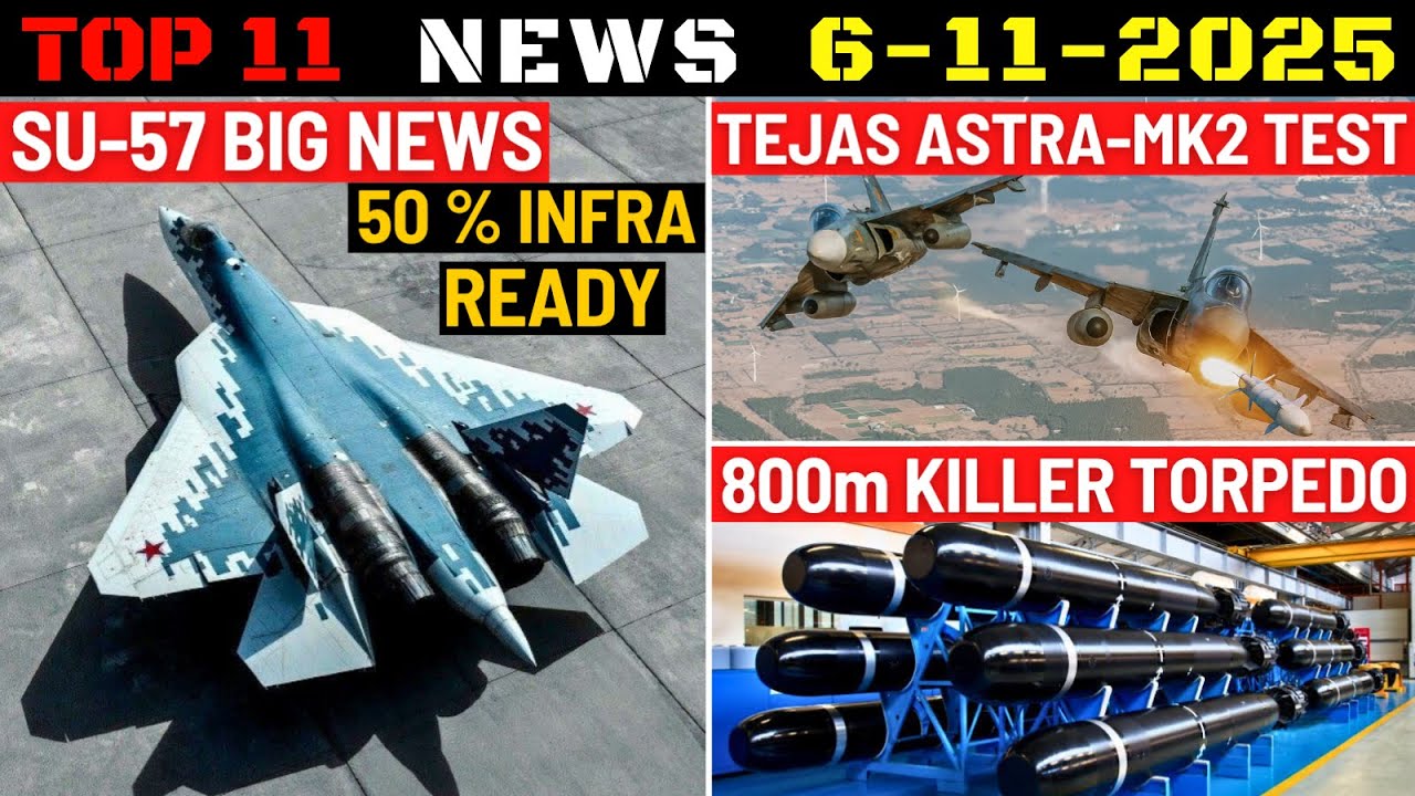Новости Министерства обороны Индии: Су-57Э готов к производству, глубоководная торпеда, испытания...