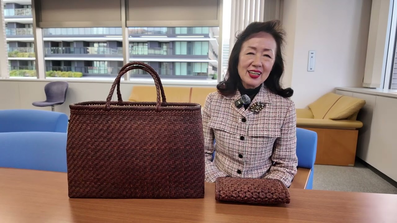 山葡萄バッグ　　#廣森知恵子 #美人肌  #美人肌のしずく