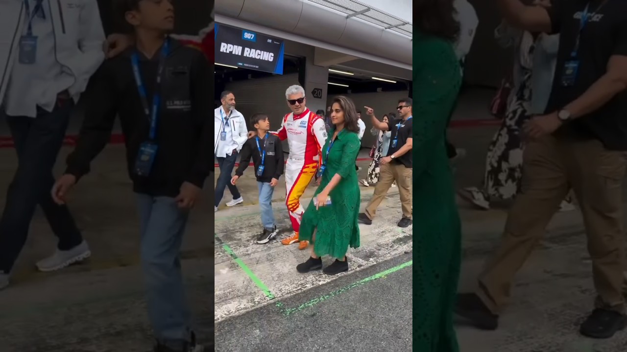 Ajith & Shalini Mam Race Track Romance❤️ Super Cute Video😍❤️ Couple Goals!❤️&zwj;🔥#Ajith #AjithKumar #Ak