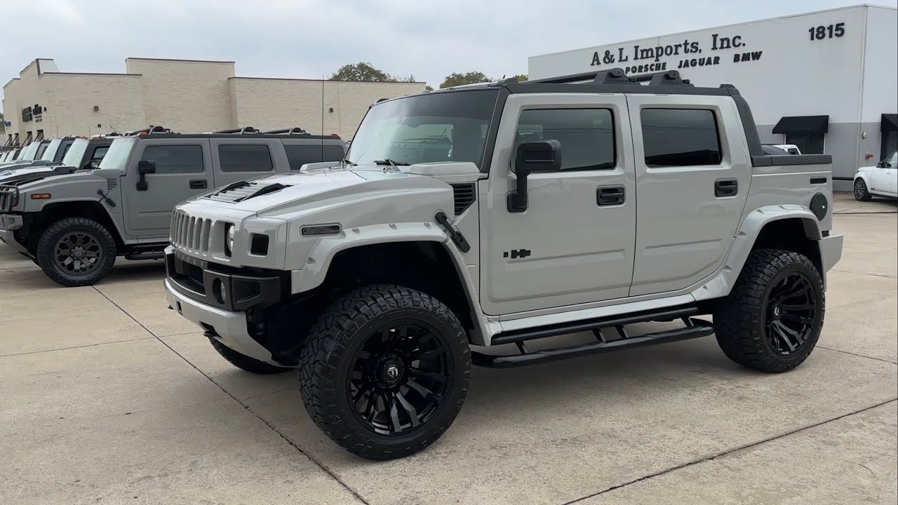 Hummer H2 SUT Luxury 2008 года — Nardo Gray Black Ops Edition