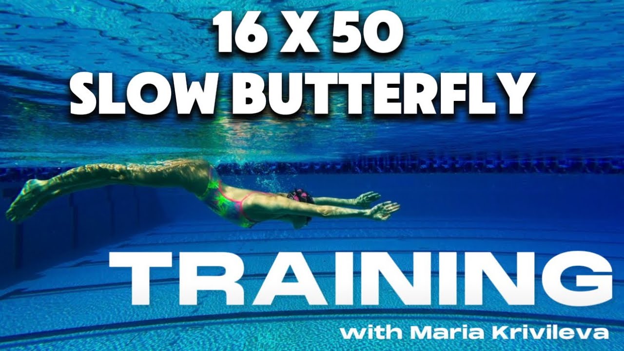 SLOW BUTTERFLY . Swimming training with @MARIAKRIVILEVA 🔴LIVE | Плавательная тренировка. Баттерфляй