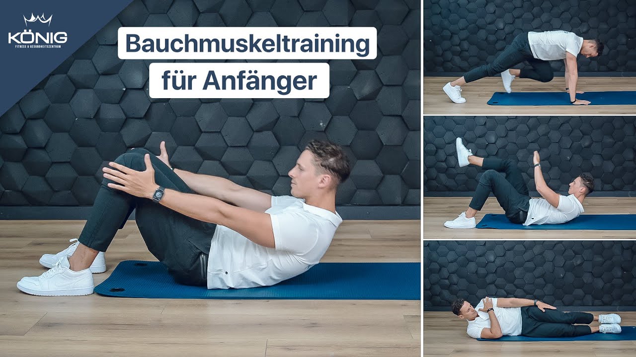 3 Minuten Bauchmuskeltraining für Anfänger [5 einfache Übungen/ohne Geräte]