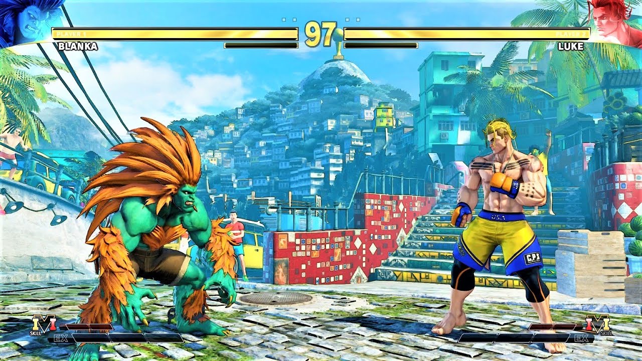 Blanka vs Luke (Hardest AI) - Street Fighter V