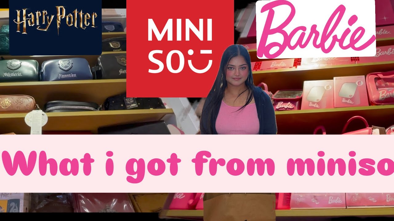 What i got from miniso / haul video/ Harry Potter/ barbie collection 