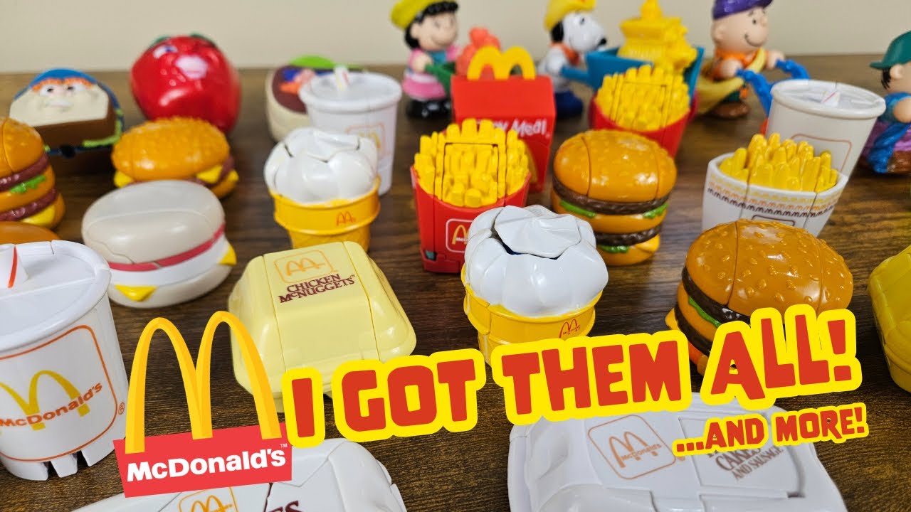 Все сменные игрушки для Хэппи Мил от McDonald's | 80-е и 90-е