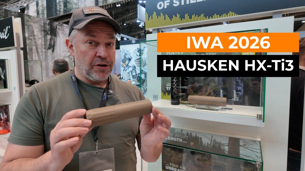 IWA 2026: Hausken HX-Ti3 &ndash; Ultraleichter 3D-Druck Titan-Schalld&auml;mpfer f&uuml;r die Jagd