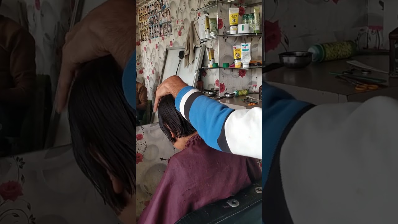 Patta cutting Rashid salon kotra biswan sitapur 