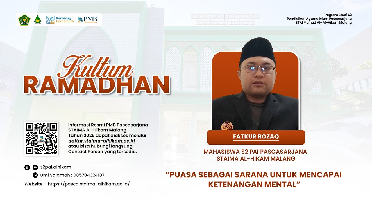 Kultum Ramadhan | “Puasa sebagai Sarana Untuk Mencapai Ketenangan Mental