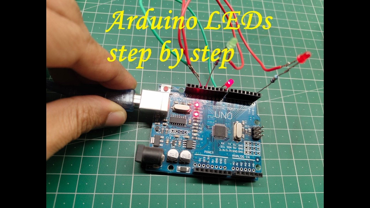 Arduino LED Step by Step No soldering explained
