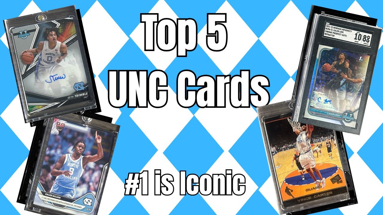 My Top 5 Tarheel Basketball Cards (Dean Smith & Eric Montross Autographs!)
