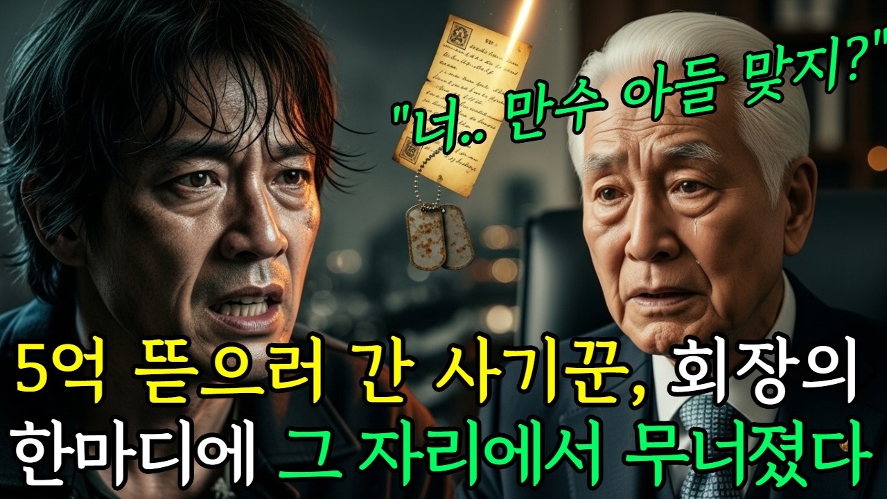 50년간 찾던 전우의 아들... 회장실 문을 열고 들어온 건 자신을 협박하러 온 사기꾼이었다