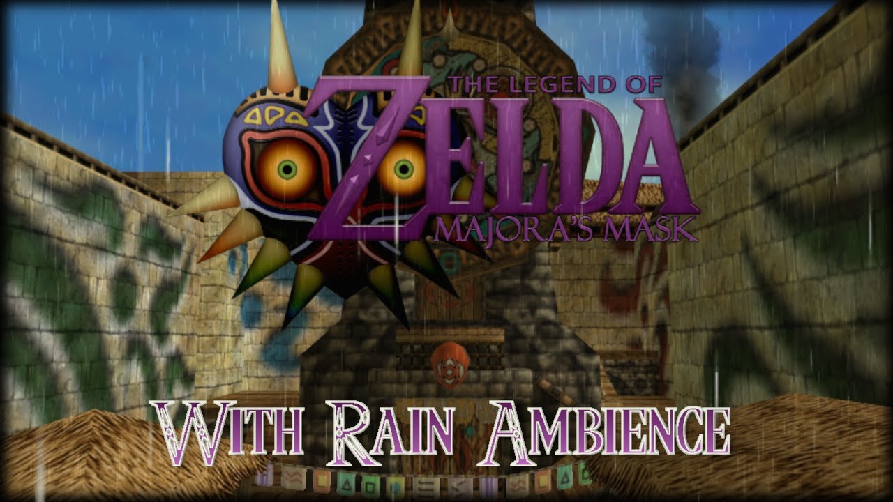 🕐Clock Town First Day with Rain Ambience Zelda Majoras Mask🕐