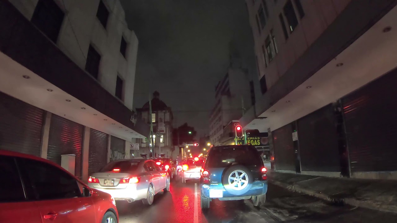 Mexico City 4k Night Drive after Rain