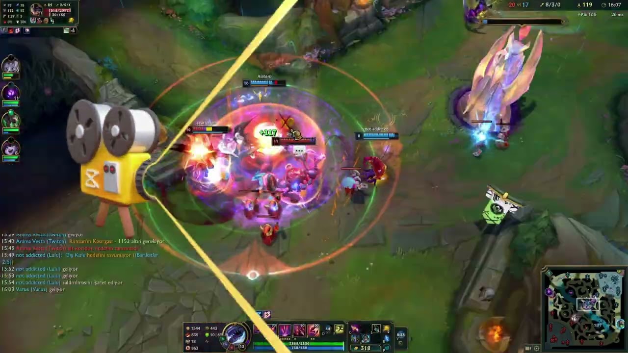 TOP LANE Hexzırhlı HYBRID Varus vs Rumble 