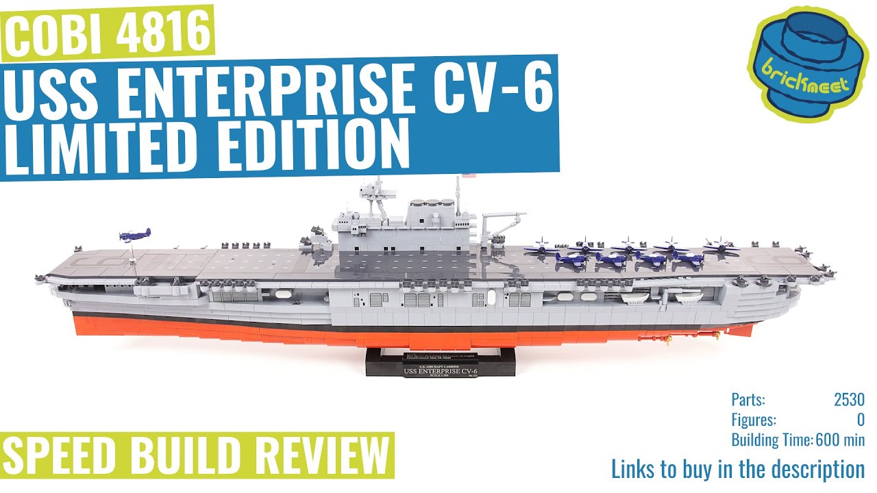 COBI 4816 USS Enterprise CV-6 *LIMITED EDITION* - Speed Build Review