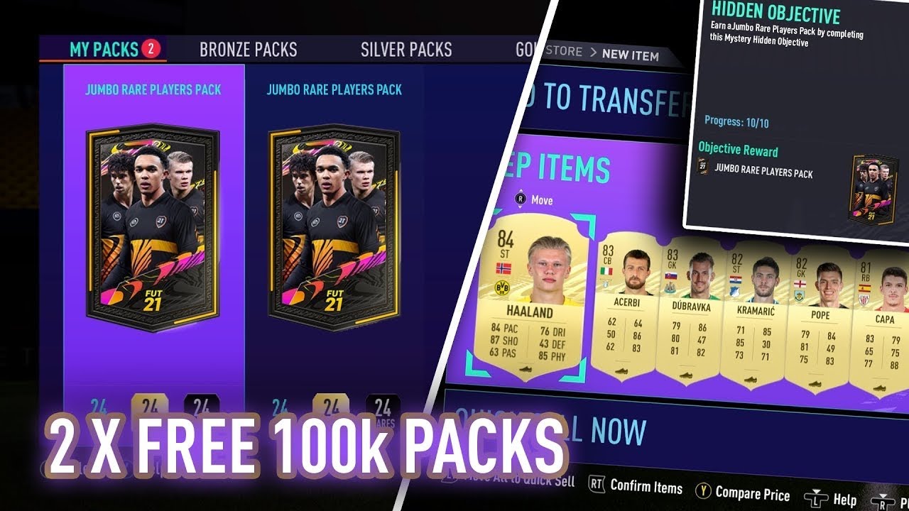 How to get X2 FREE 100k packs in Fifa 21 (so easy)