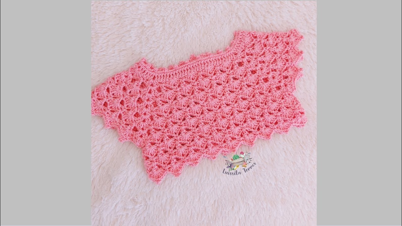 COMO HACER UN CANESU TEJIDO A CROCHET -  PASO A PASO - TEJIDO FACIL