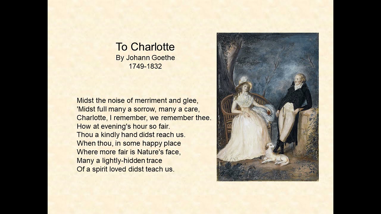 To Charlotte by Johann Goethe