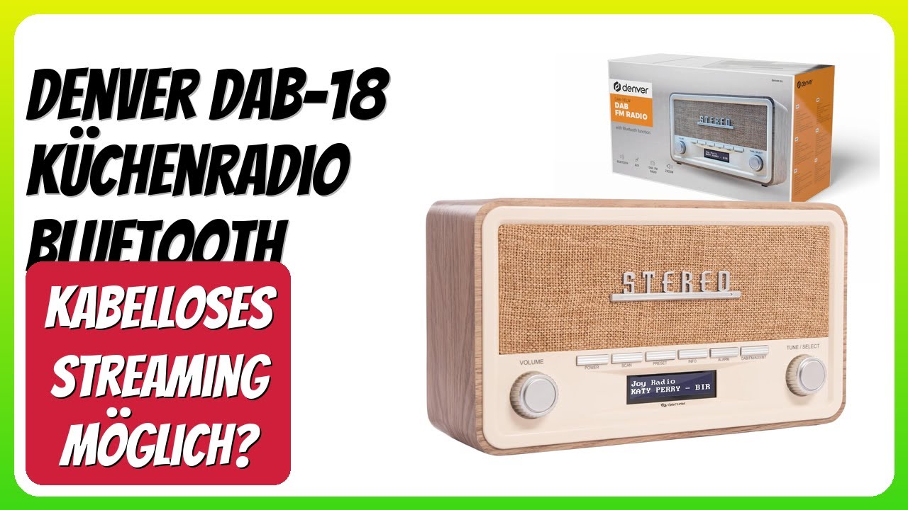 BEWERTUNG (2025): Denver DAB-18 K&uuml;chenradio Bluetooth. WESENTLICHE Einzelheiten
