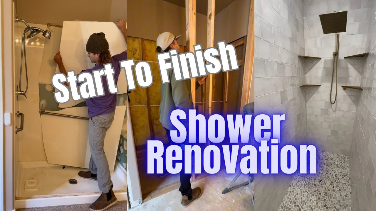 Full Shower Remodel | Demo to Finished Tile Shower (Start to Finish)