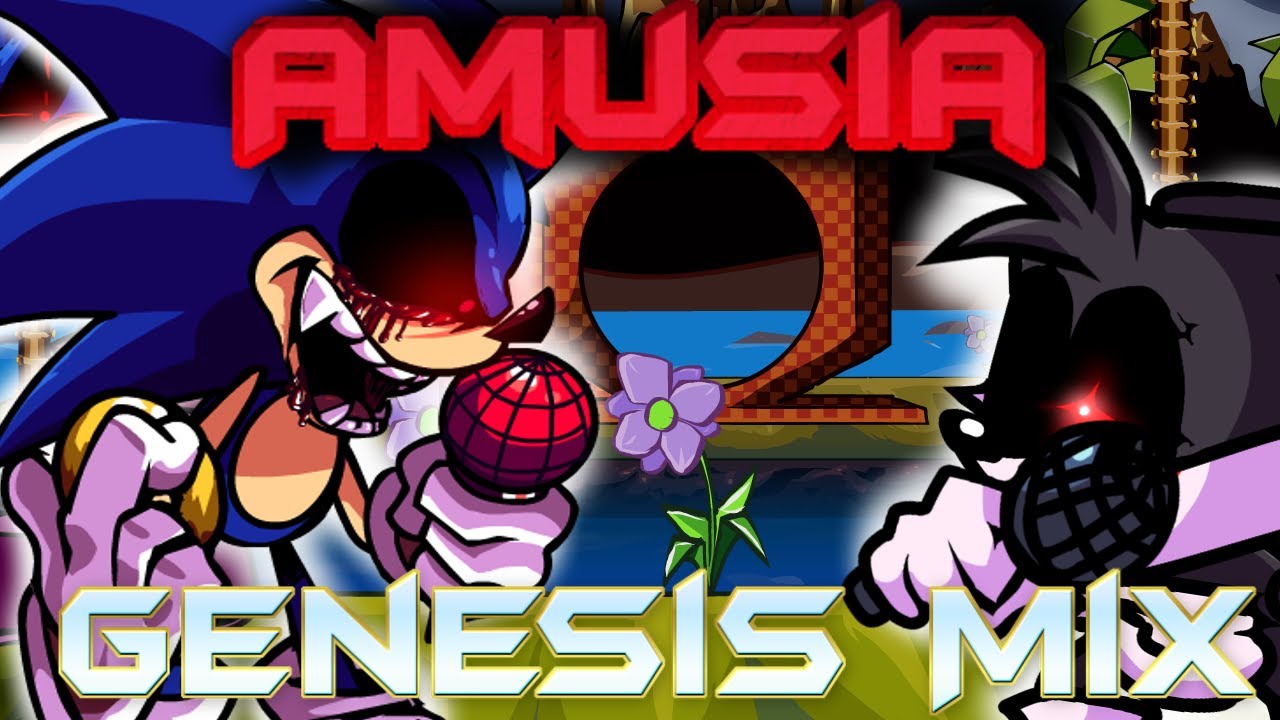 FNF Amusia (Genesis Mix) | Sonic EXE/Hypno's Lullaby v2 Remix