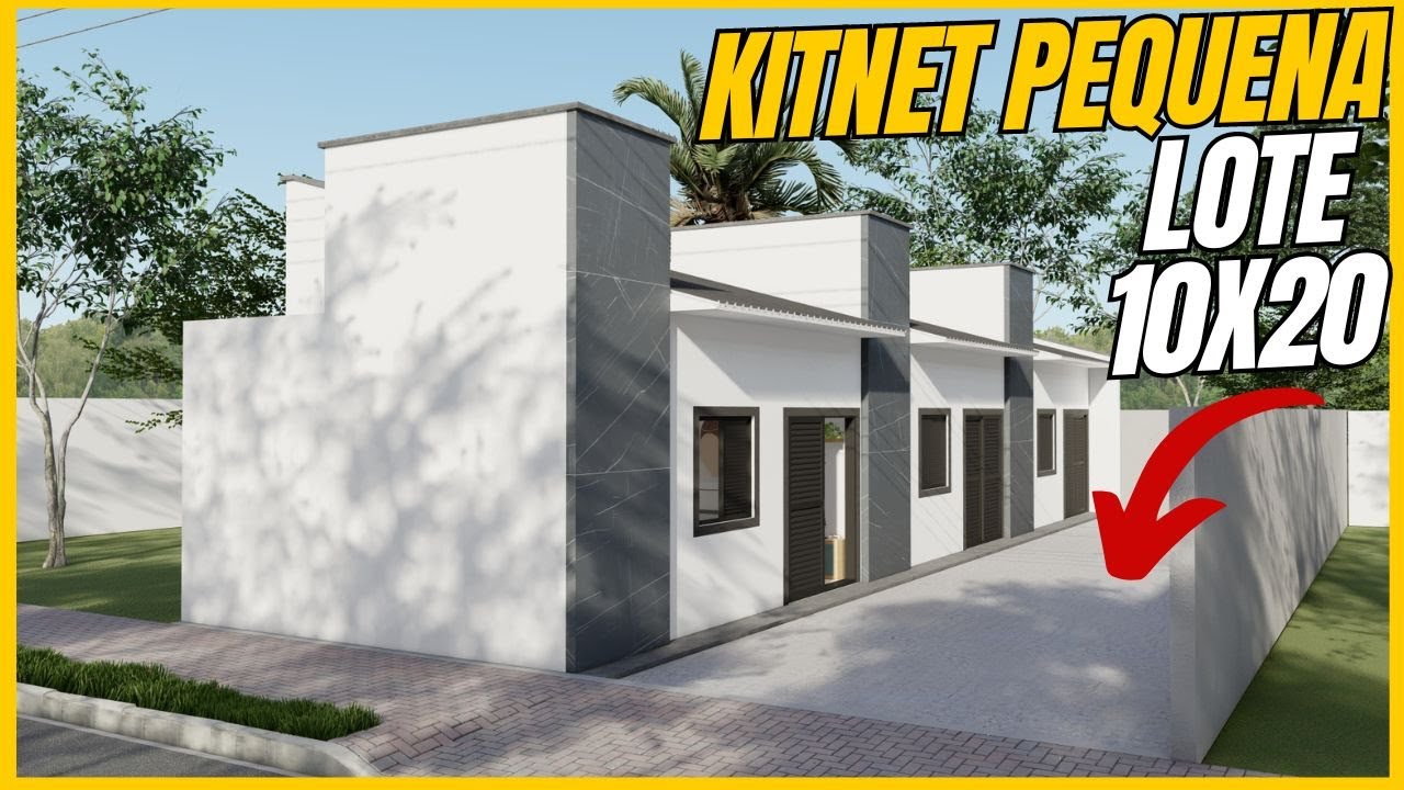 Kitnet  Pequena 6,5x5 | Kitnet em lote 10x20