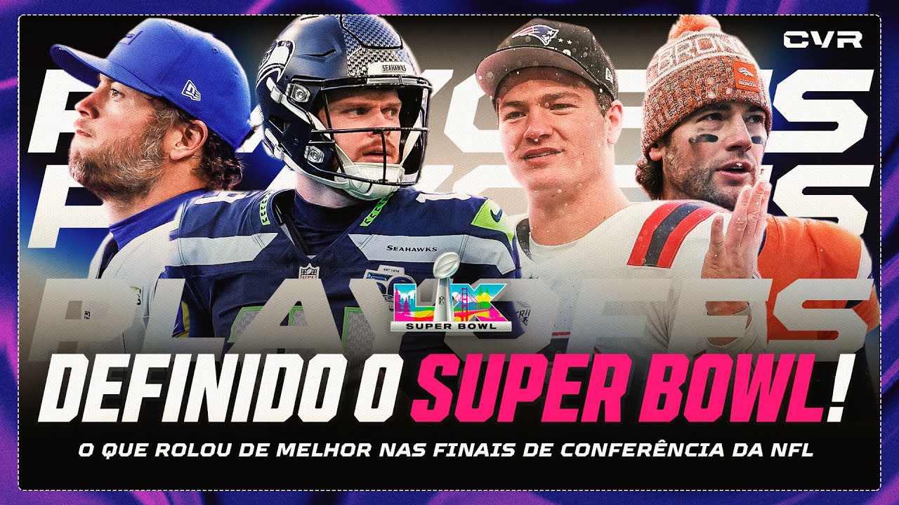 PATRIOTS E SEAHAWKS NO SUPER BOWL LX! | Review das Finais de Conferência (AFC e NFC) da NFL 🏈
