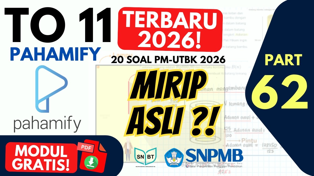 PM Penalaran Matematika SNBT 2026 🔥 Try Out Pahamify 11 Terbaru